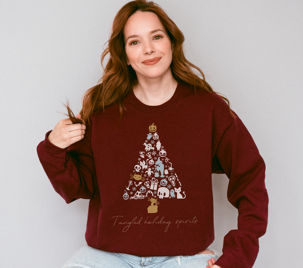 Ugly quishmallows slayer Christmas sweater, 'christmas sweater, mixed holidays, Tangled Holiday Spirits